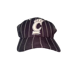 Top Of The World Hat Cincinnati Bearcats Men's M L Black Pinstripe
